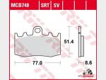 Detail nabídky - Přední brzdové destičky BMW TRW MCB748SV