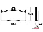 Klikněte pro detailní foto č. 2 - Brzdové destičky Brembo 07GR6207