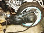 Klikněte pro detailní foto č. 1 - Letmo uchycené kolo s kyvnou vidlicí a tlumičem Honda CB 1000 R