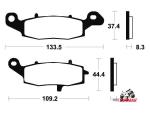 Klikněte pro detailní foto č. 2 - Brembo destičky přední - 07KA19SA Brembo Kawasaki Suzuki